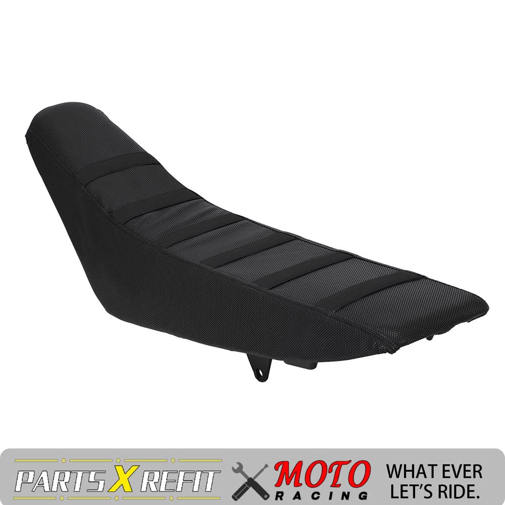AnXin Motorrad Sitzbankbezug Universal Greifer Sitzbezug Gummi Soft Skin Covers Fit for Most of Dirt Bike Sie SX CRF KXF RM YZ YZF KLX 125 250 150 200 250 350 450 Dirt Pit Bike Off Road Schwarz