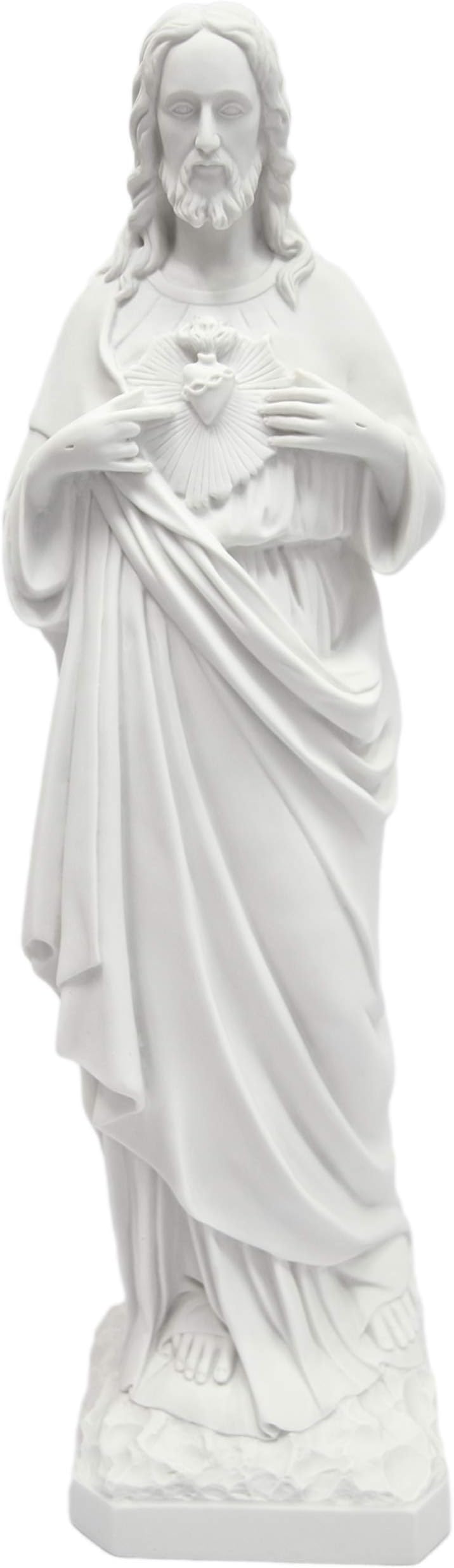 Vittoria Collection 25 Inch Sacred Heart of Jesus Christ Italian Statue Sculpture Made in Italy Indoor Outdoor Garden