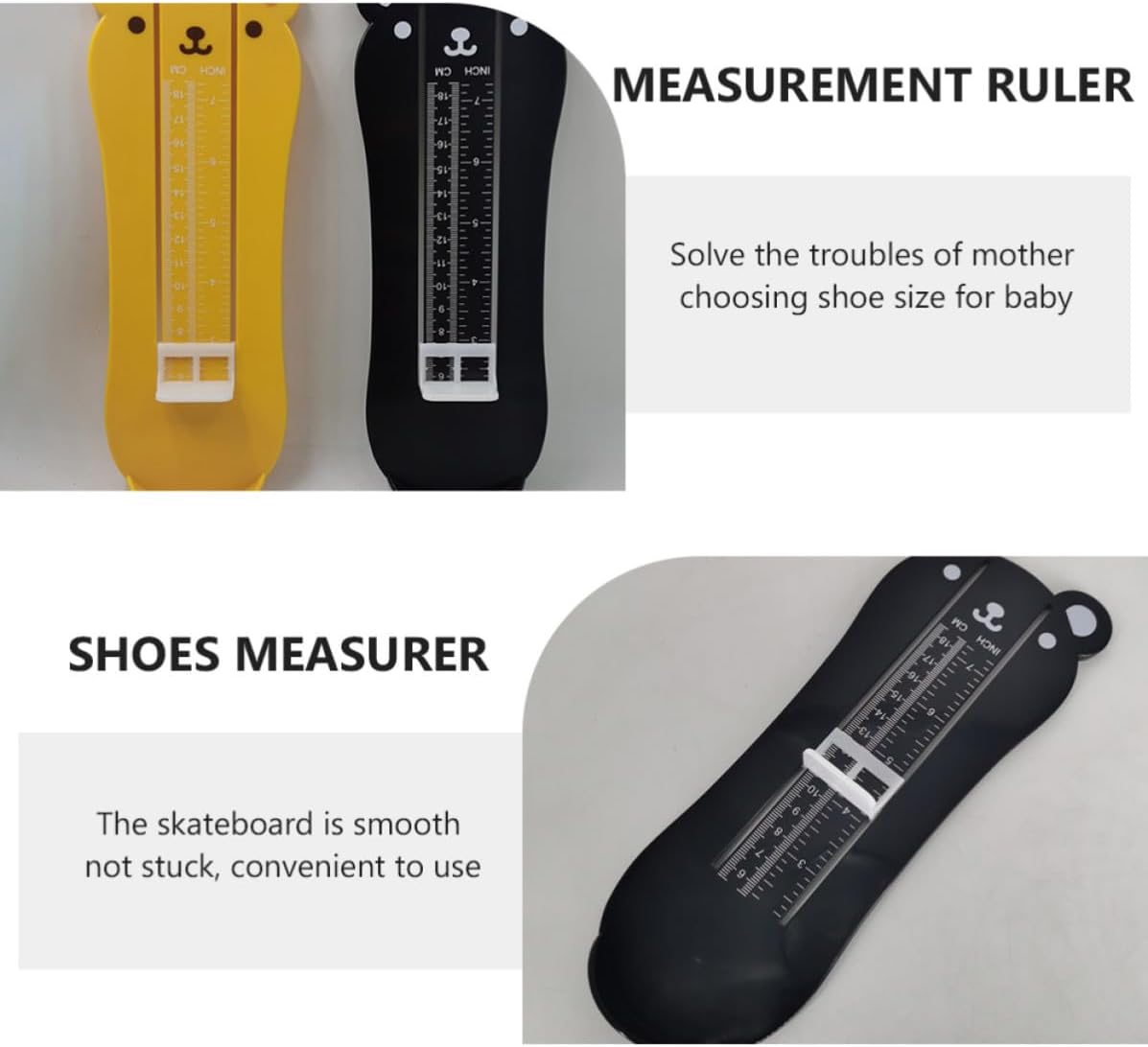 NOLITOY 2pcs Adorable Cartoon Foot Measuring Device, ABS Gauge