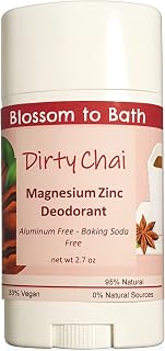 Dirty Chai Magnesium Zinc Deodorant (2.7 ounce) - Phthalate Free Fragrance - Lasts All Day with an Exotic Spicy Scent