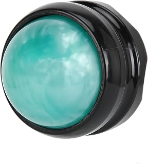 Jiawu Manuell Roller Massageboll med Handtag för Muskelavslappning (Green) | Bärbar stressavlastningsmassageboll, handhållen design för nacke, ben, fot, axel, 2-tums boll med grepp