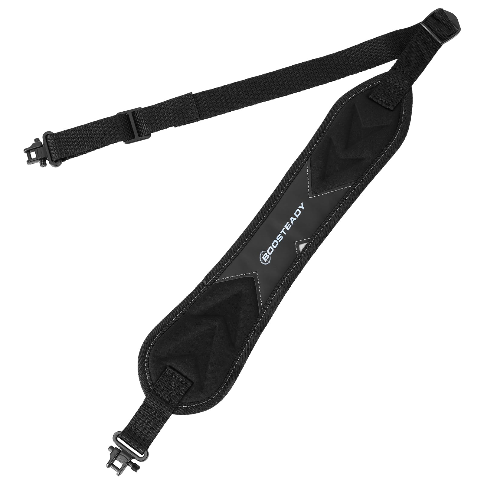 Two Point Gun Sling with Shoulder Pad, Gun Strap with Swivel, Non-Slip Backing, 1 Inch Nylon Webbing