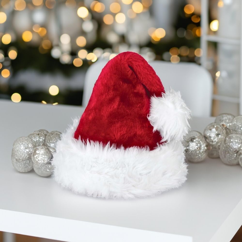 amscan Deluxe Weihnachtsmannmütze