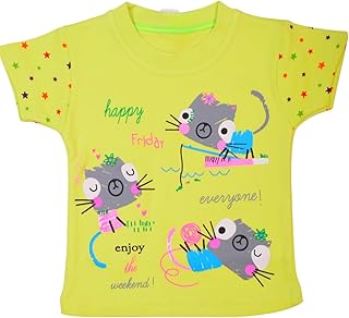 طقم تيشرت صيفي كاجوال متعدد الاستخدامات من القطن وشورت وسروال للأطفال من الجنسين من بيبي ستار، 3 قطع