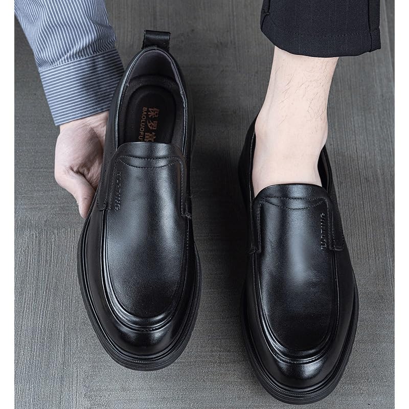 Men's Dress Loafers for Business Office & Casual Slip-On Shoes with Non-Slip Sole Mens Genuine Leather Dress Shoes Moccasins2