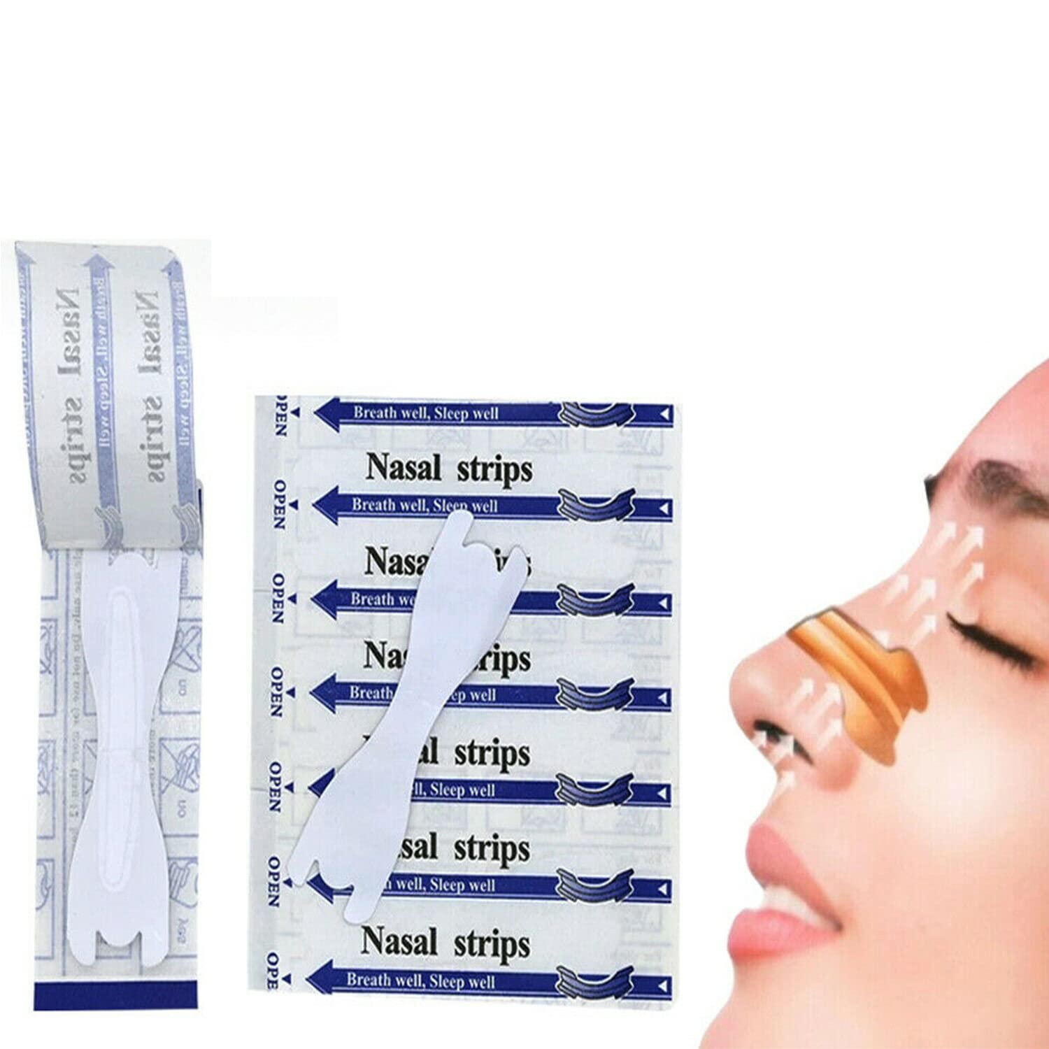 Buy EZONEDEAL Nasal Strips 60pcs Nose Strips for Breathing, Reduces Nasal Snoring Caused by