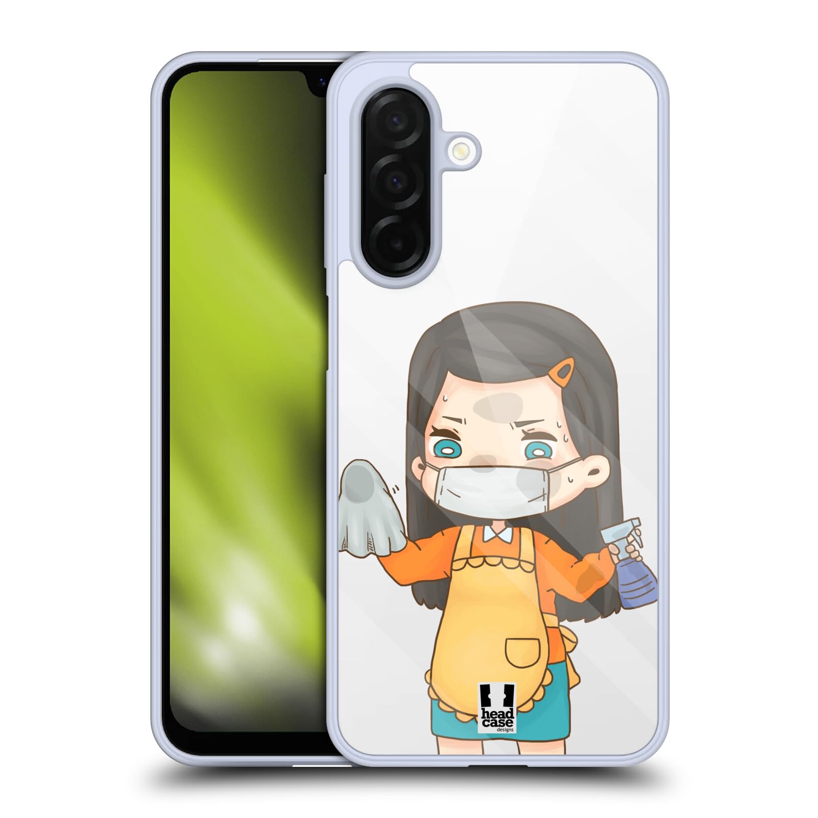 Head Case Designs Cleaner Trapped Inside Gel Case [Military Grade Protection] Compatible with Samsung Galaxy A26 5G