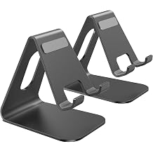 2Pack Phone Stand, Simple Cellphone Holder for Desk, Desk Phone Stand,Black