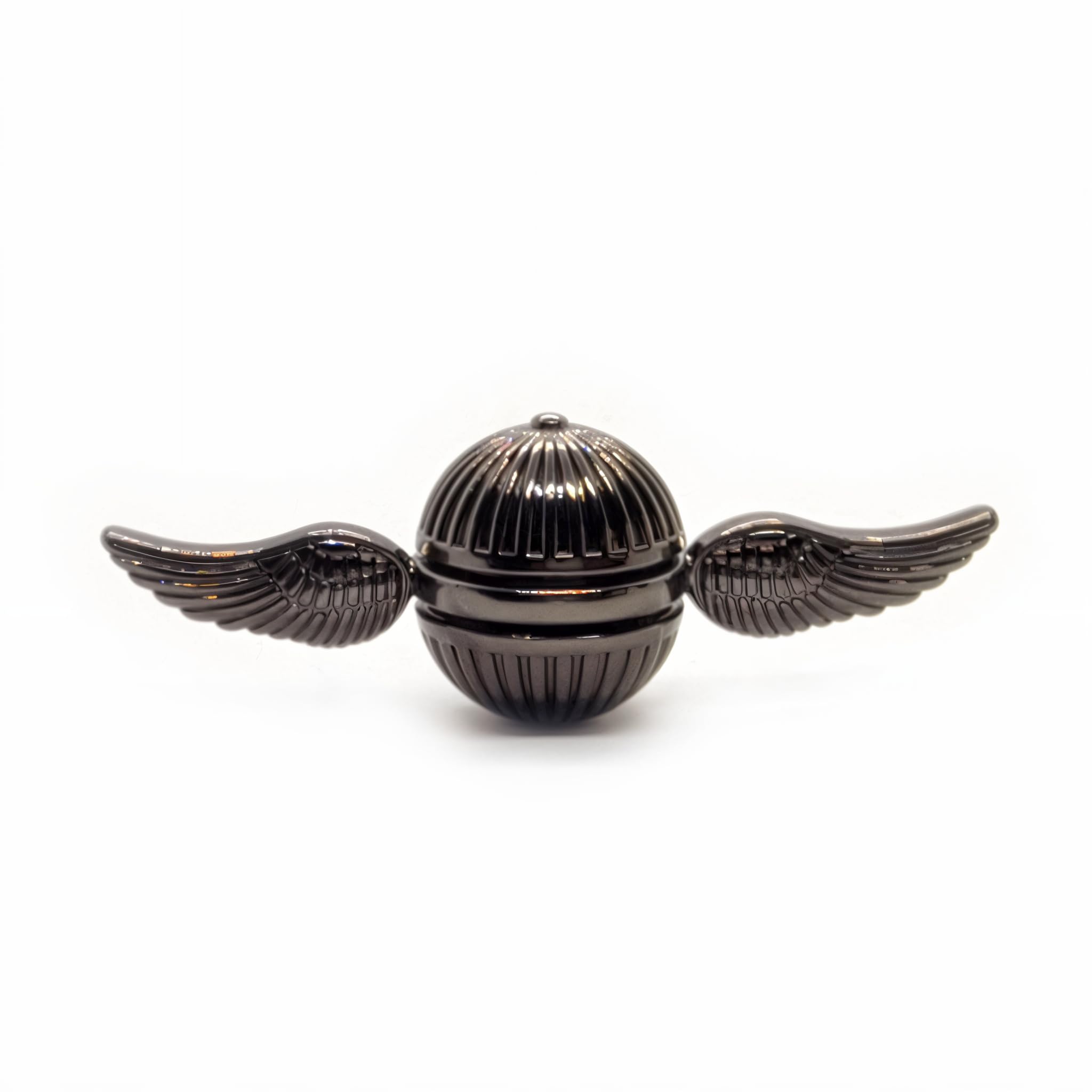 Harry Potter Snitch Fidget Hand Spinner Gadget for Kids & Adults Metal Sensory Harry Potter Toys Gadget Spinning Top Focus Toy Fingertip (Chrome Black)