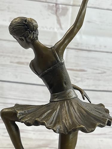 Miniatura 8 de Estatua de escultura de bronce de bailarina Art Nouveau Deco Figura de arte para el hogar, regalo decorativo, arte hecho a mano por Think Bronze