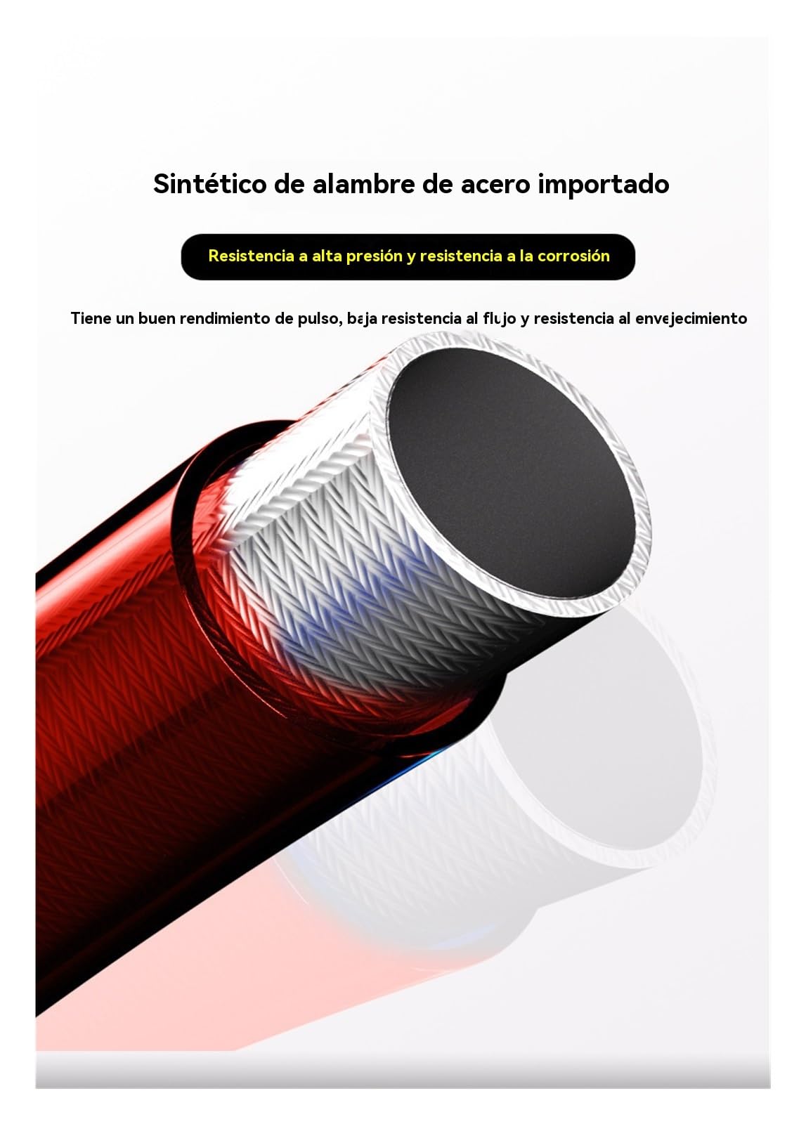 Manguera de fibra de ultraalta presión for pulverizador sin aire, manguera de alambre de acero a prueba de explosiones for pintura de látex, accesorios for mangueras de alta presión for pulverizador d