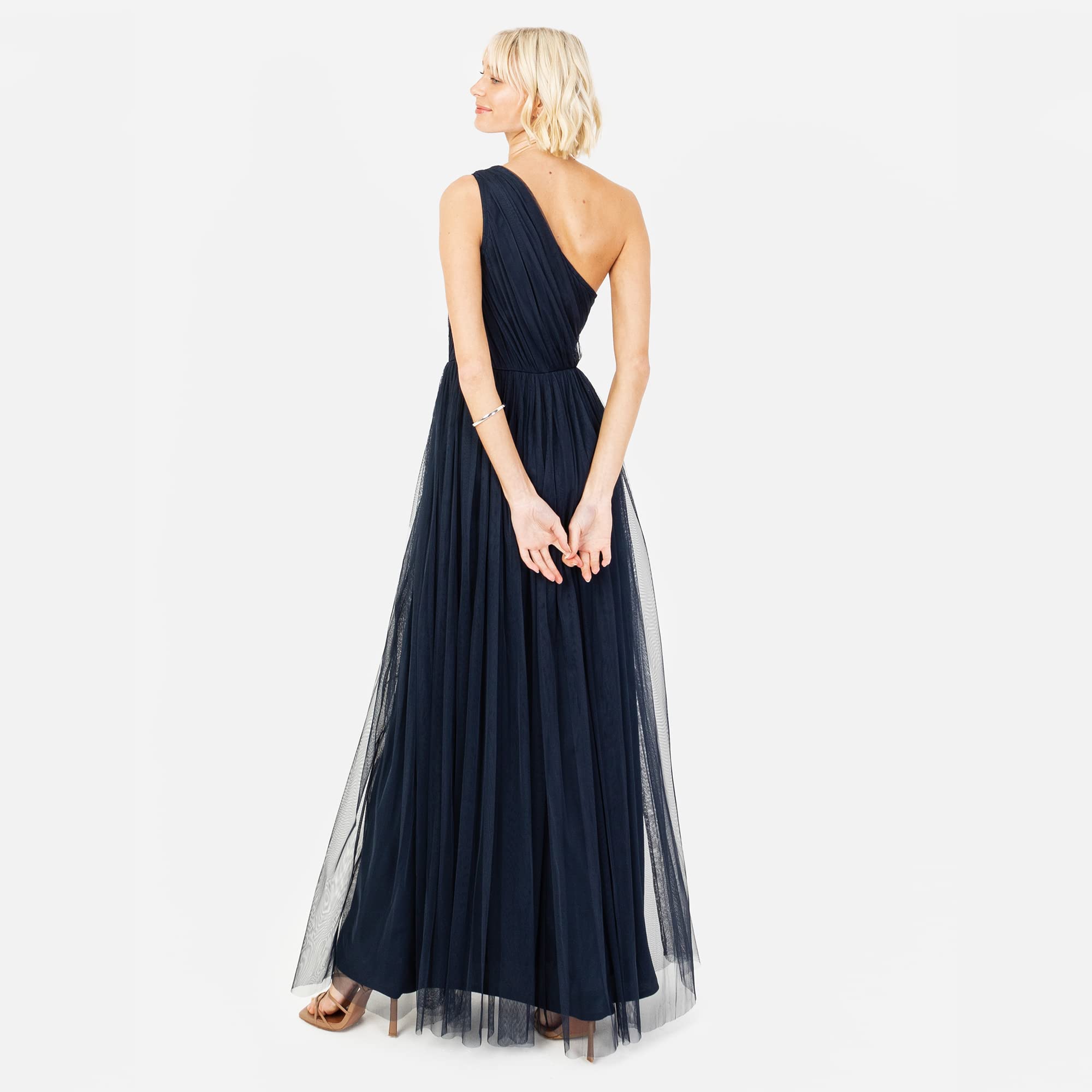 Anaya with Love Maxi Abito da Donna con Una Spalla Fredda con Spacco Spaccato Senza Maniche, Promenade per Matrimoni, Damigelle d'Onore Vestito Donna