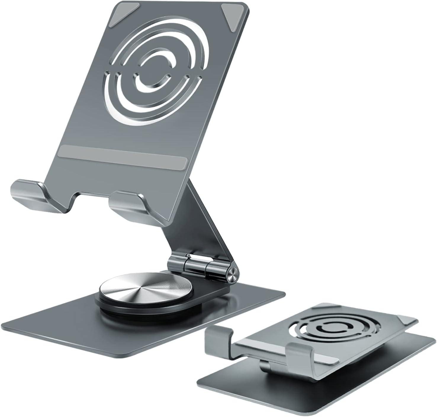 TERRIFI Foldable Cell Phone Stand, Adjustable Desktop Phone Holder, Compatible with All Mobile Phone, iPhone 14 13 Pro Max Mini, iPad, Tablet 4-11'', Suitable for Travel, for Desk, Office