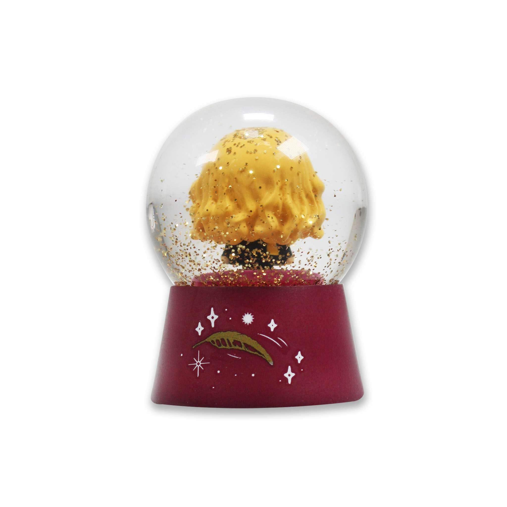 Bola de Nieve Harry Potter Kawaii Hermione - Bolsa de Cristal 6cm con luz led - Decoración Harry Potter - Licencia Oficial