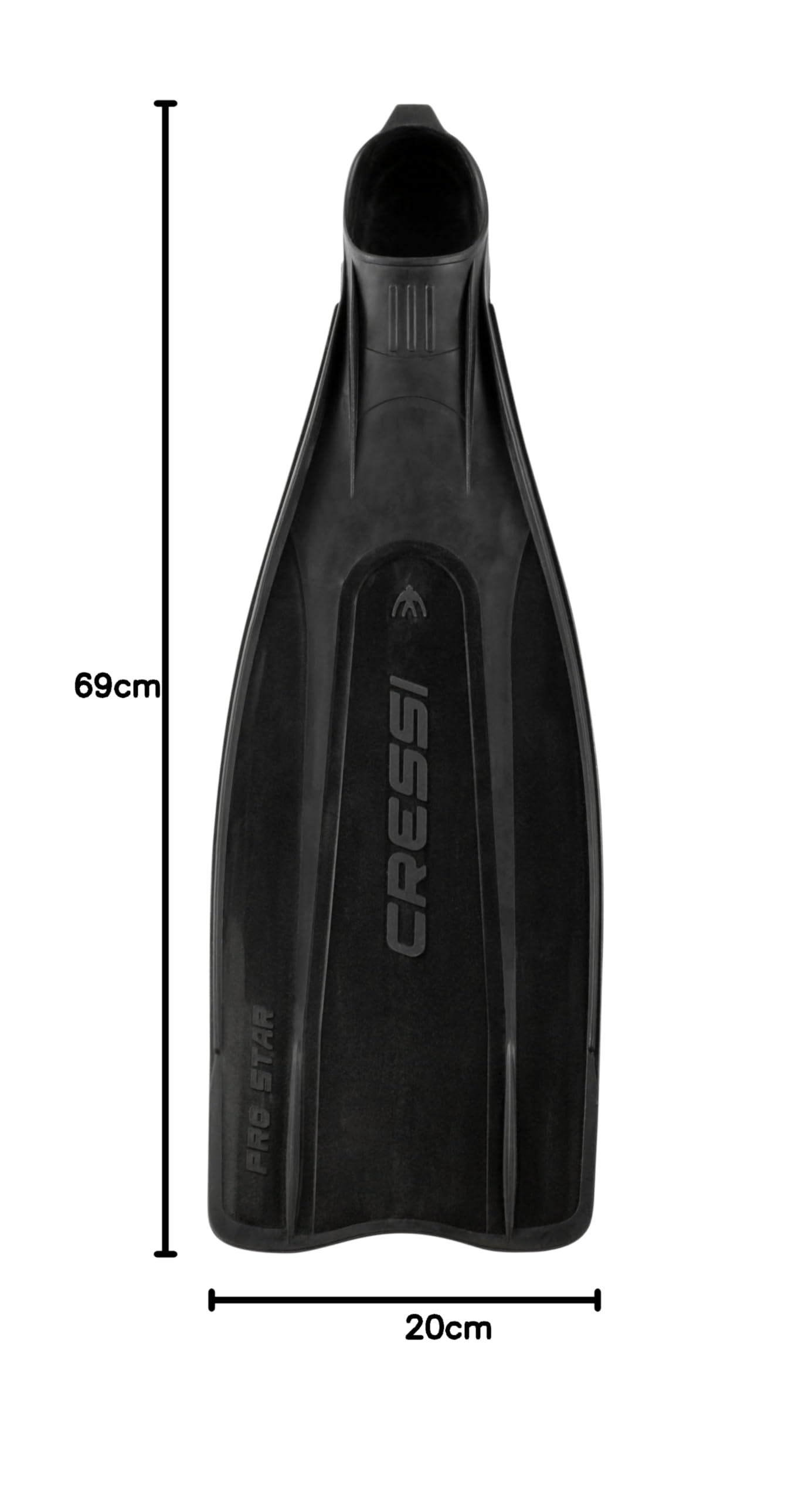 Cressi Pro Star – Pinne ad Alte Prestazioni per Immersioni, Apnea e Snorkeling