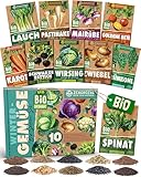 ZenGreens® - Bio Wintergemüsesamen im 10er Set - 10 Winter Gemüse Samen für den einfachen Anbau im Garten, Balkon oder Hochbeet - Pflanzensamen - Saatgut