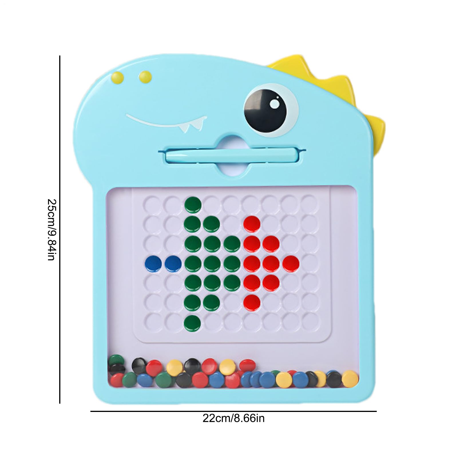 Scheda da scaratura magnetica - divertente cuscinetto da disegno magnetico con perline per bambini | Apprendimento precoce Doodle giocattolo per bambini di età compresa