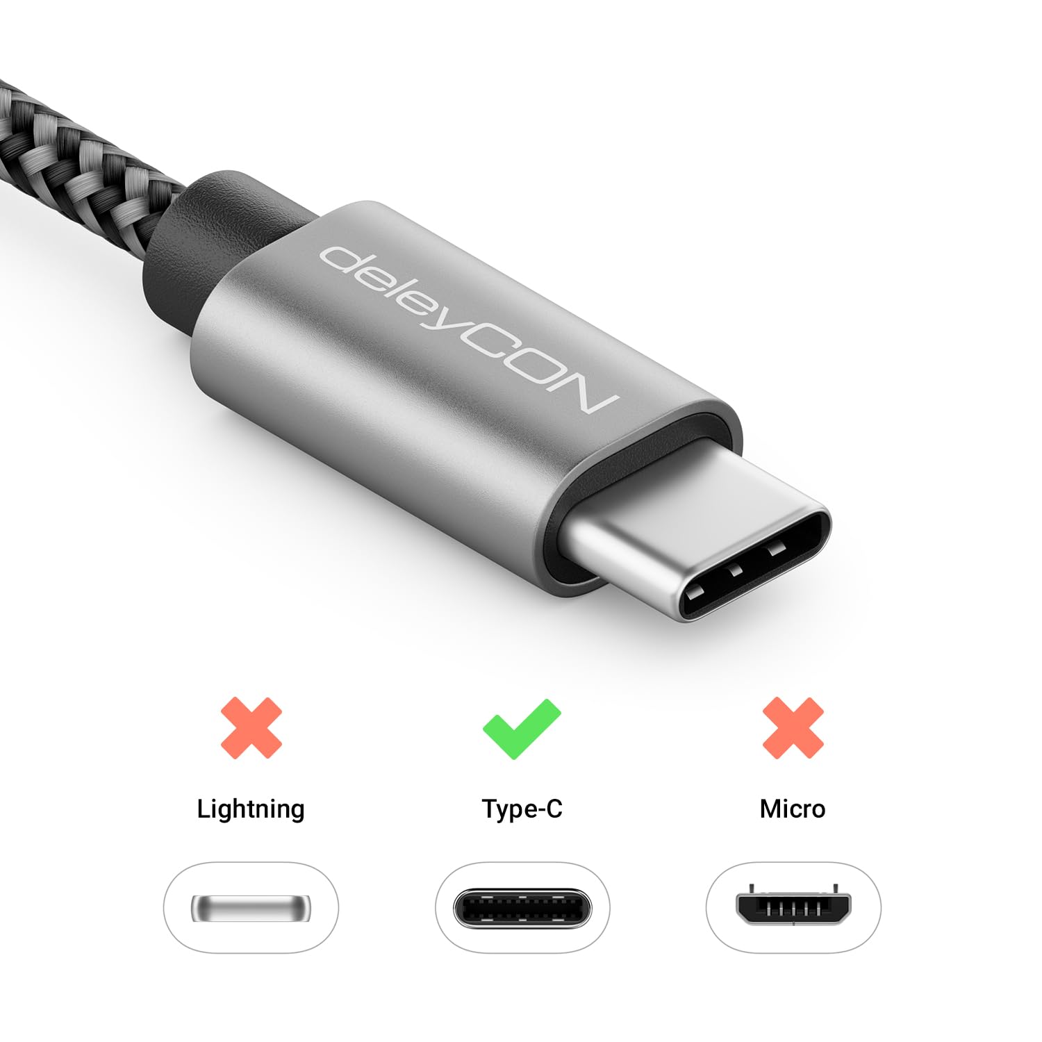 deleyCON 0,30m USB C Kabel 1x 90° Kątowy PD3.0 (60W Szybkie Ładowanie) Krótki 30cm USB-C na USB-C Kabel Ładowania do iPhone 17 16 15 Pro Max Air, S26 S25 S24 Pixel iPad Pro MacBook Air Tablet Switch