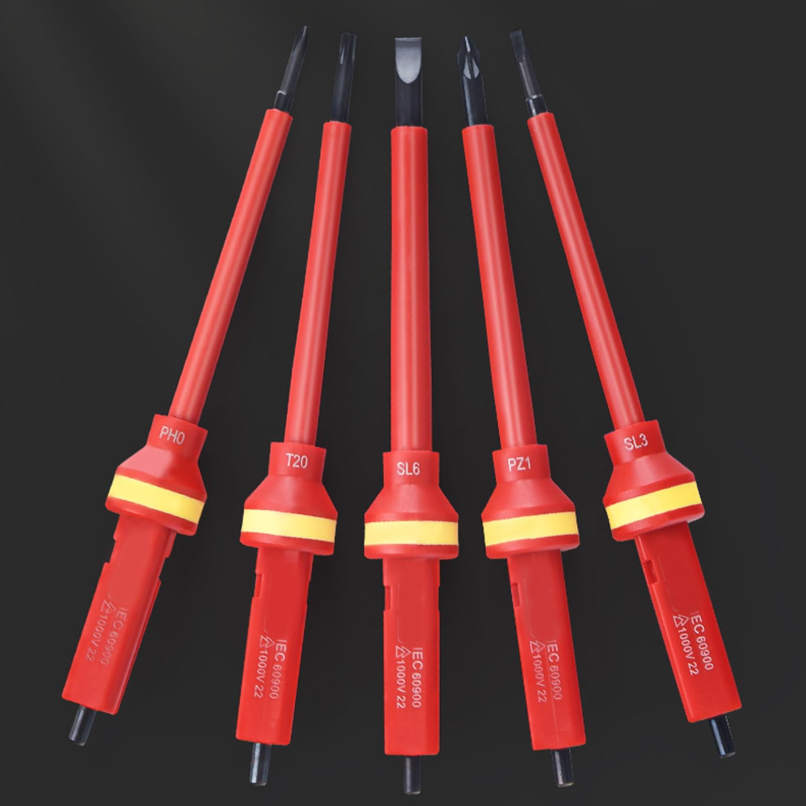 1000 V Isolato Elettricista Cacciavite Set Multifunzione Professionale 13Pieces Slotted Bit Isolato per Elettrico
