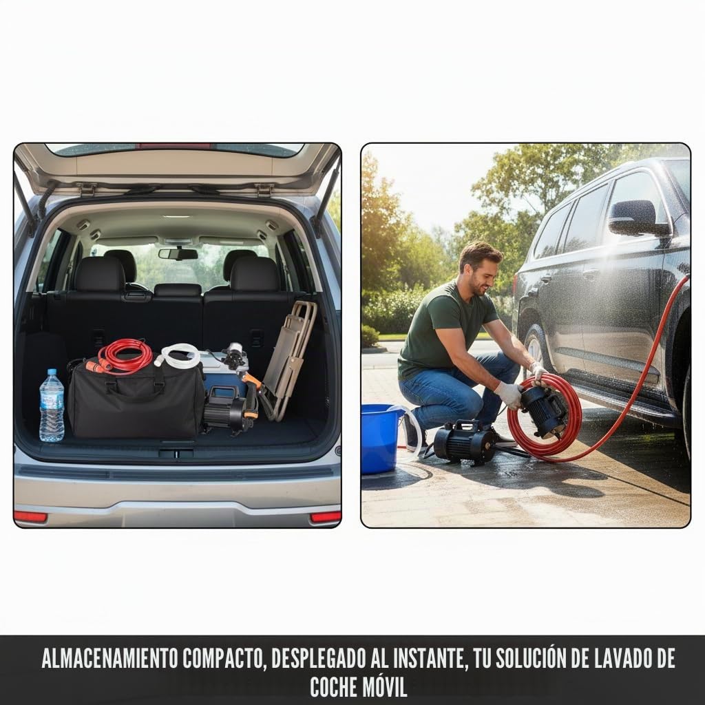 130PSI 12 V alta presión lavadora eléctrica máquina de limpieza bomba de agua pistola de pulverización disparador kit de lavado para coche caravana yate jardín