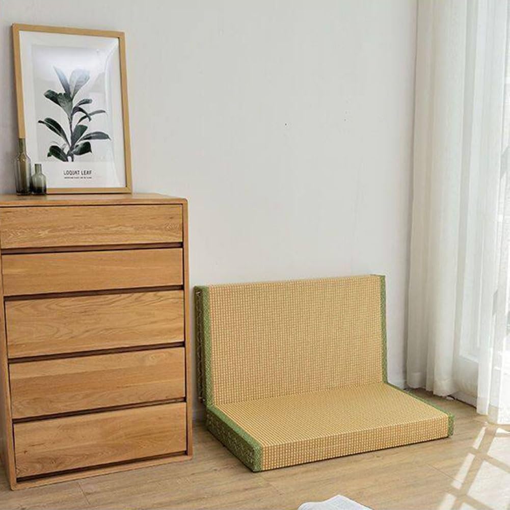 Artiz Esterilla De Tatami Tradicional Japonesa De 0,5 Mm De Grosor, Colchón De Suelo Plegable De Fibra De Coco Natural/Esterilla De Meditación para Dormir, Sentarse, Relajación