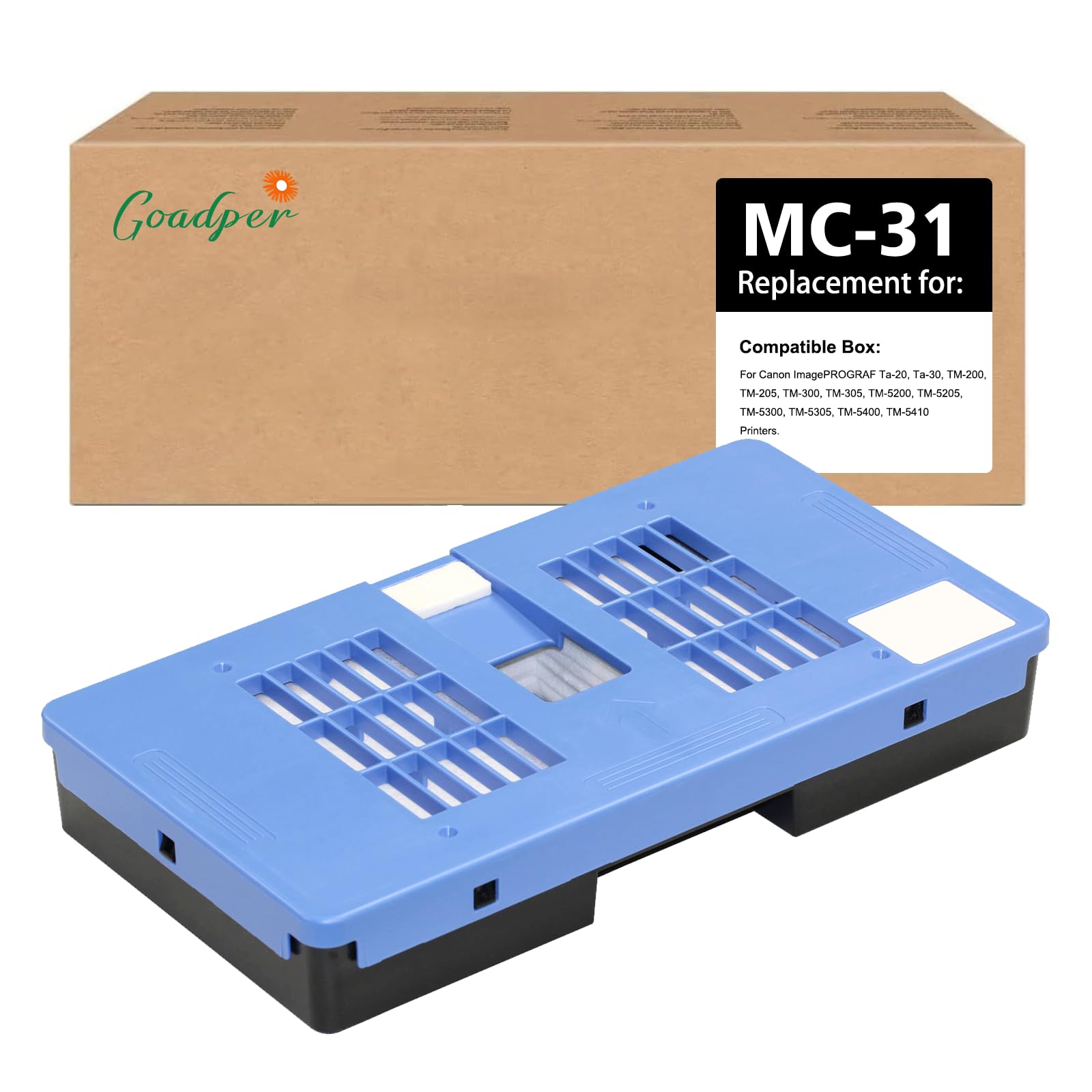 MC-31 MC31 Wartungsbox kompatibel mit Canon MC-31 Wartungspatrone für MC31 Maintenance Cartridge für Canon TA-20 TA-30 TM-200 TM-205 TM-240 TM-300 TM-305 TM-5200 TM-5205 TM-5300 TM-5305