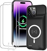 Vista 10 de Funda de batería para iPhone 8/7/6s/6/SE 2020 (2ª generación), 6500 mAh, cargador portátil, batería recargable, funda de carga compatible con iPhone
