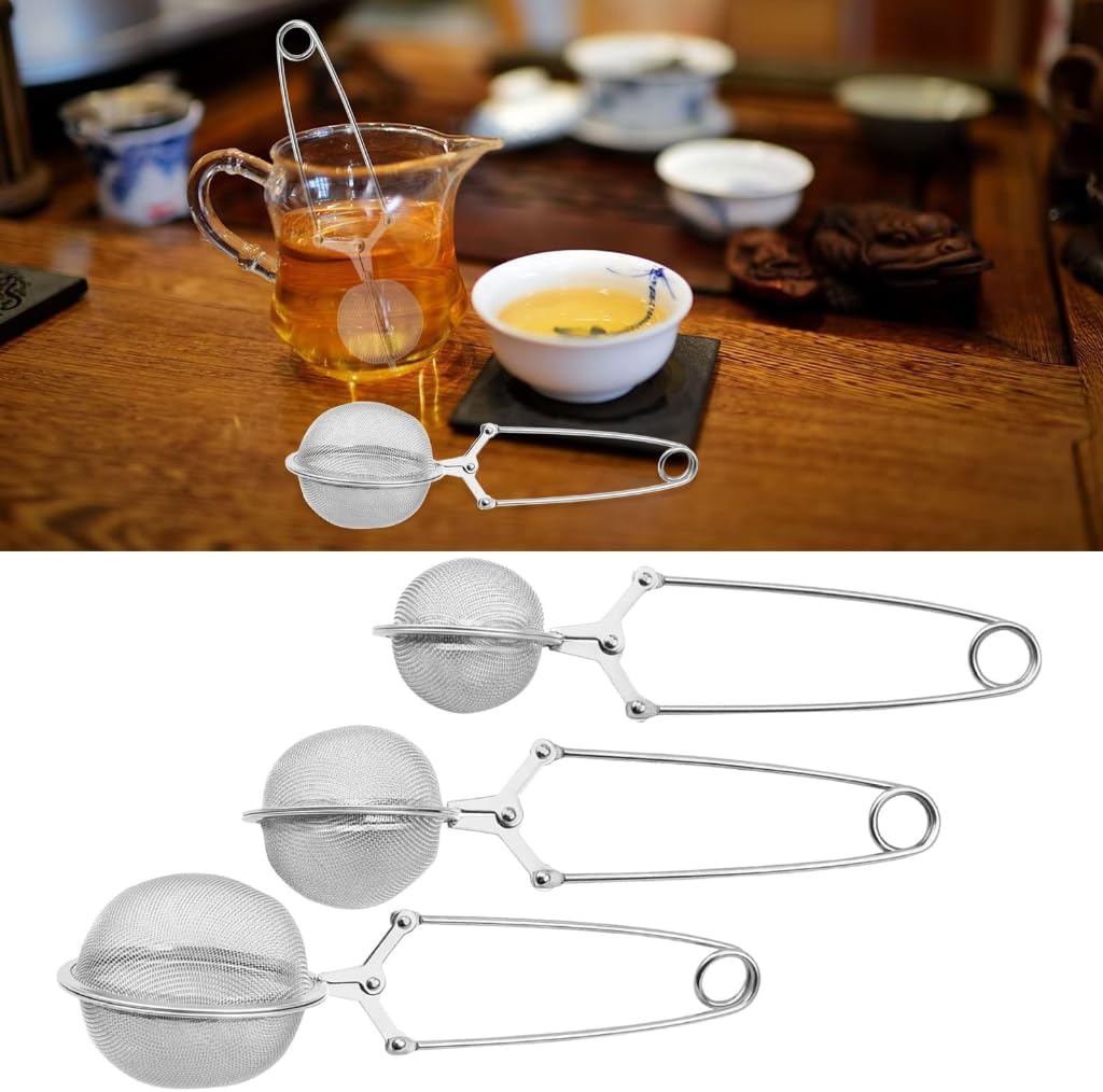 REDYY Teas Infuser,Stainless Steel Spoon Teas Strainer Teas Infuser Sphere Fine Meshes Filter for Loose Leafs and Herbal Teas Kitchen Tool
