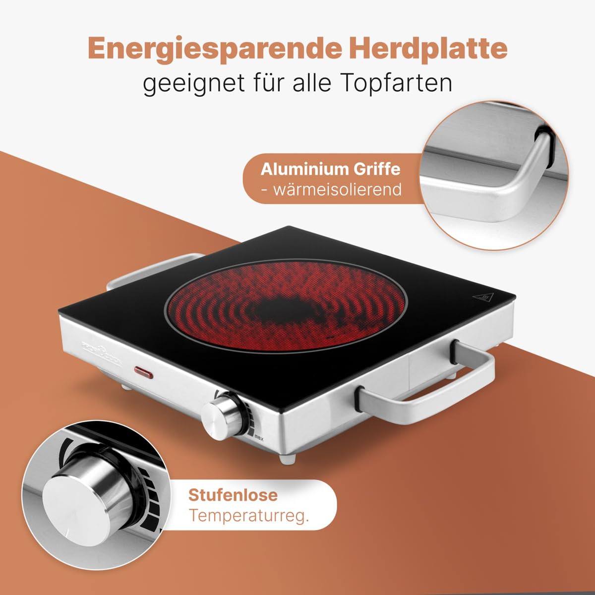 Profi Cook ProfiCook® Infrarot-Einzelkochplatte – Bild 2