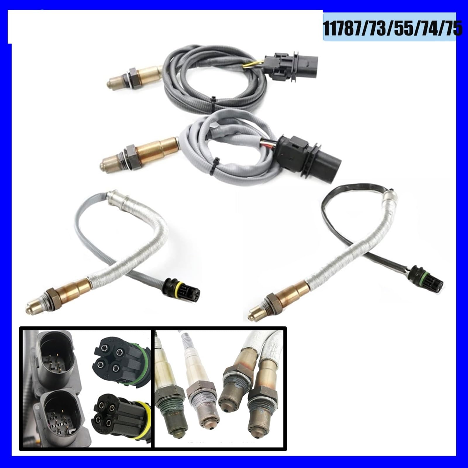 Sonde Lambda Sonde De Régulation Avant Catalyseur Et Sonde De Diagnostic Après Catalyseur O2 Capteur D'oxygène Pour Série 1 E81 E87 E88 116i 118i Série 3 E90 E91 E92 E93 316i 318i