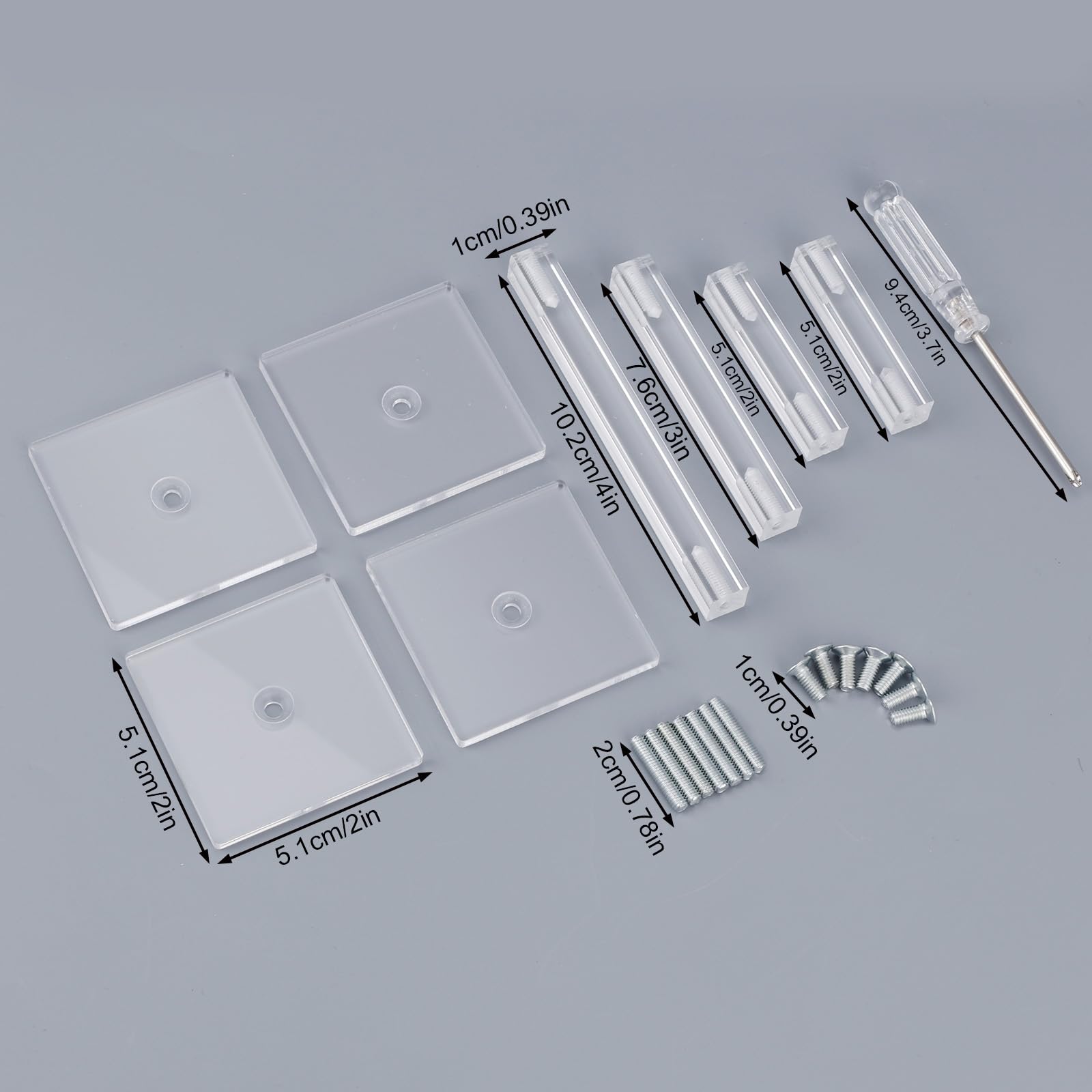 BOXOB 2szt Latające Miniatury Bojowe Risers, Regulowana Wysokość Wielopoziomowej Platformy Akrylowe Stojaki Bojowe do Prezentacji Terenu do Miniatur DND Gier Planszowych Akcesoriów RPG