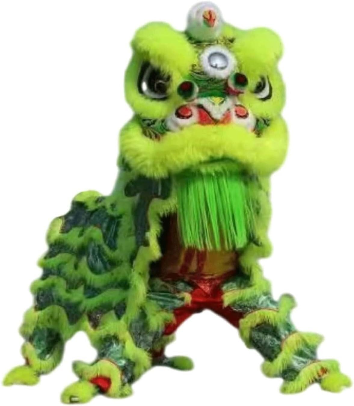 LoiYtrd Handheld Dragon and Lion Lion Dance Costume Lion Dance Suit Waking Lion Lion Head Lion Dance Prop Traditional Mascot Costume Student Performance Lion Dance Performance Lion Dance Mascot(C)