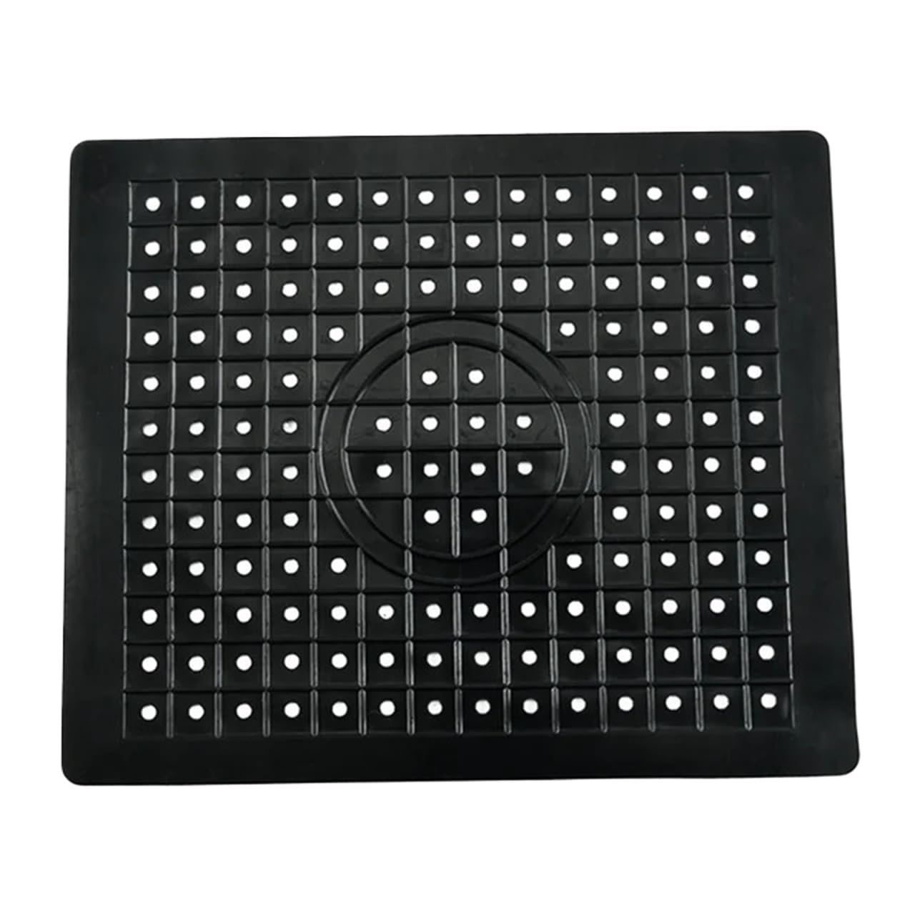 2 Alfombrillas aislantes de Goma for Cocina, Almohadilla for escurrir el Fregadero, Impermeables y Antideslizantes para Ollas y Sartenes Calientes(Black,Rectangle)
