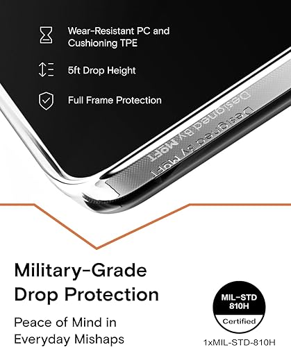 Miniatura 3 de MOFT Funda magnética para iPhone 15, antiamarilleamiento y arañazos, protección de grado militar, sin BPA, a prueba de golpes, transparente