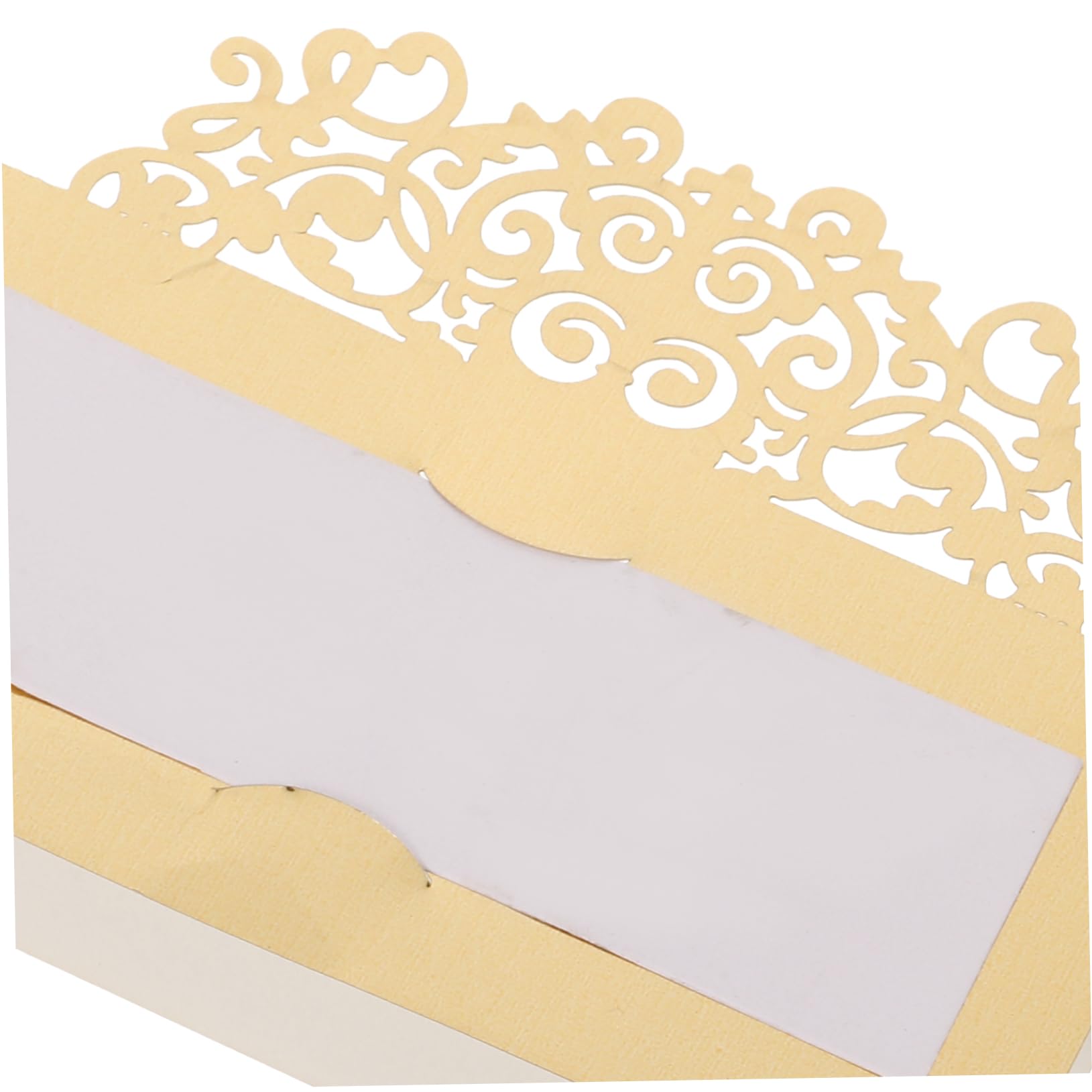 Happyyami 100stücke Elegante Blanko Tischkarten Für Hochzeiten Und Feiern Goldene -cut Platzkarten Zur Tischdekoration Und Namensbeschriftung Für Romantische Anlässe