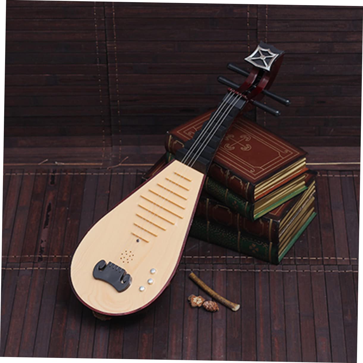 ifundom Chinesisches Lautenmodell Im Vintage-Stil Nachbildung Eines Instruments Simulationsinstrument Für Fotos Requisite Für Traditionelle Chinesische Kleidung