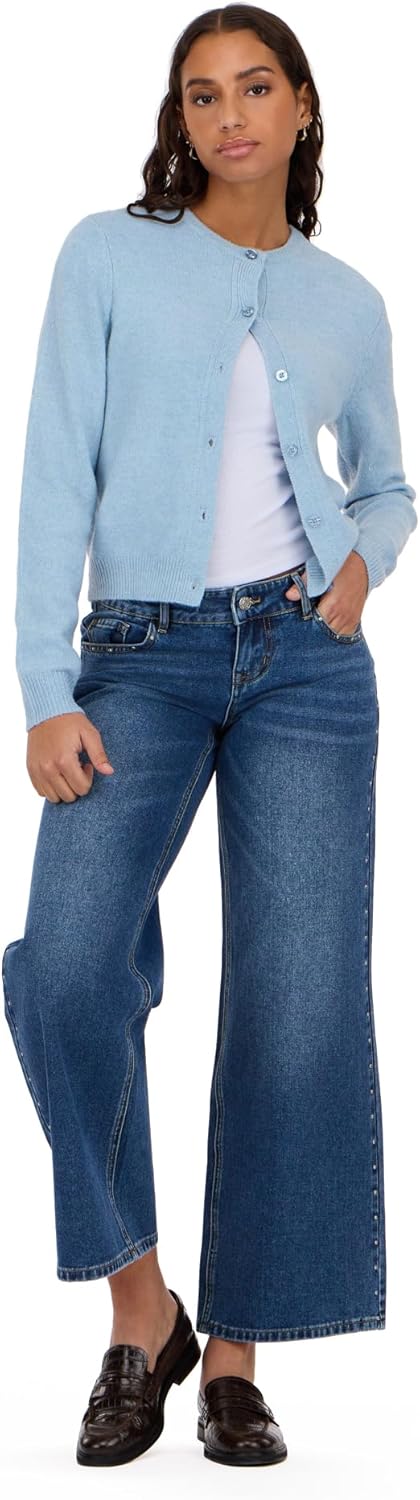 Forever 21 Womens Cardigan Sweater Soft Knit Long Sleeve Button Front - Image 2