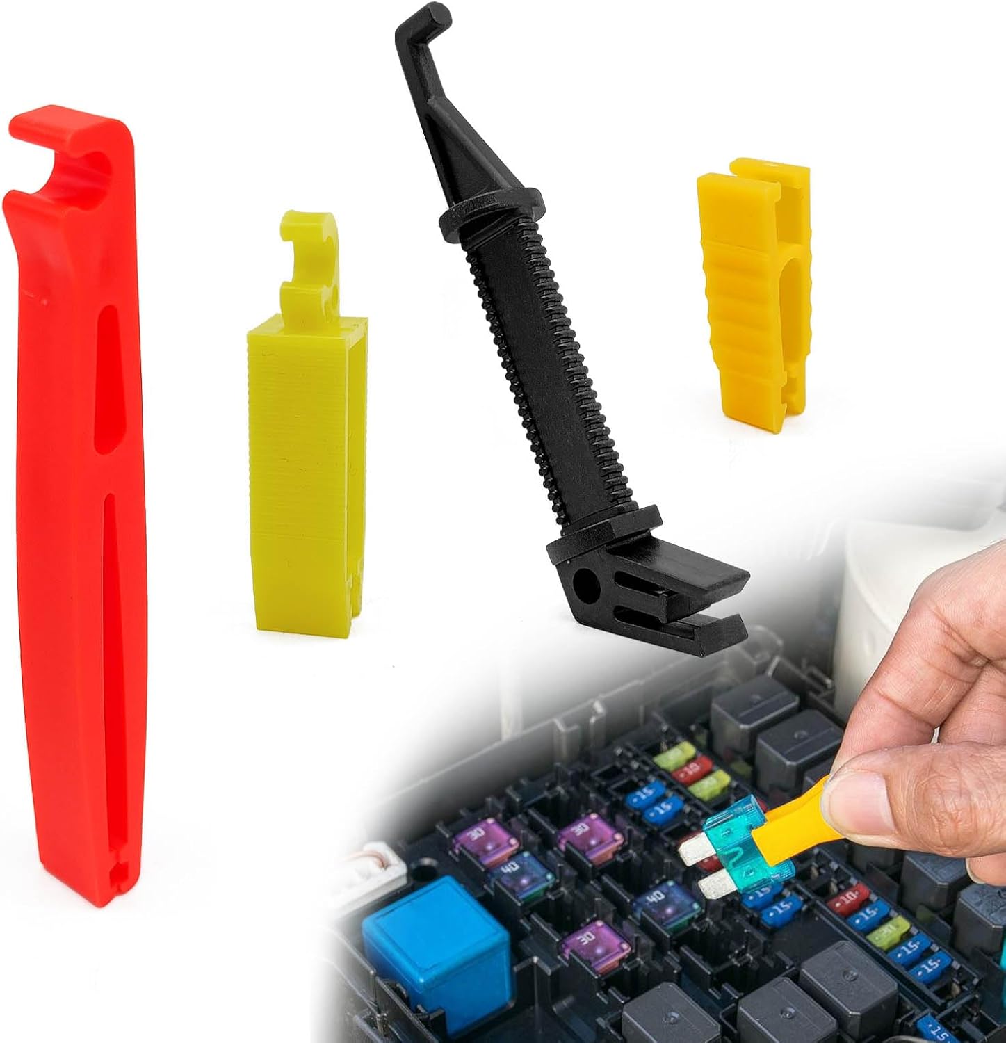 4 Pieces Car Fuse Puller Insertion Tool Fuse Relay Clamp