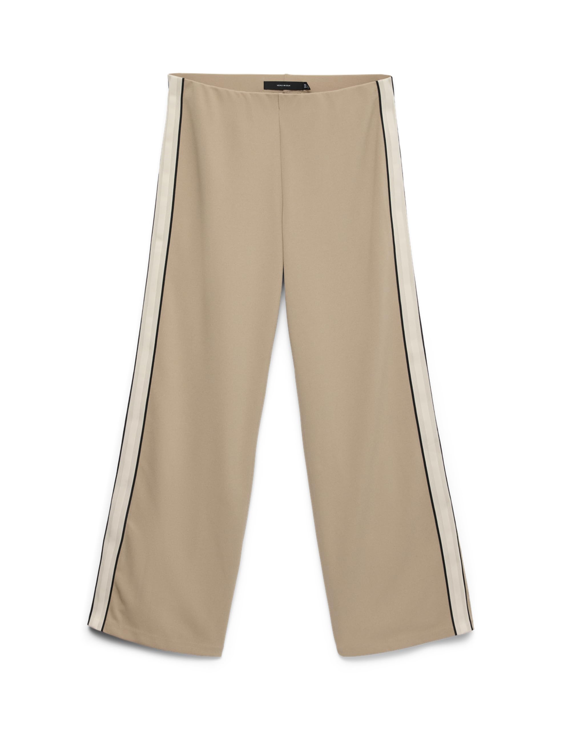 VERO MODA Women's Vmberlin Mw Wide Panel Pant Noos, Silver Mink, S / 34L