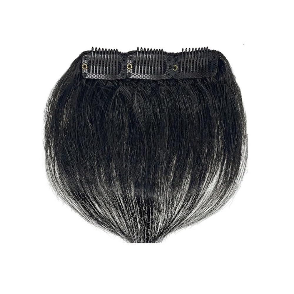 Frange pince homme cheveux humains extension naturelle grand modèle pour masquer le front haut