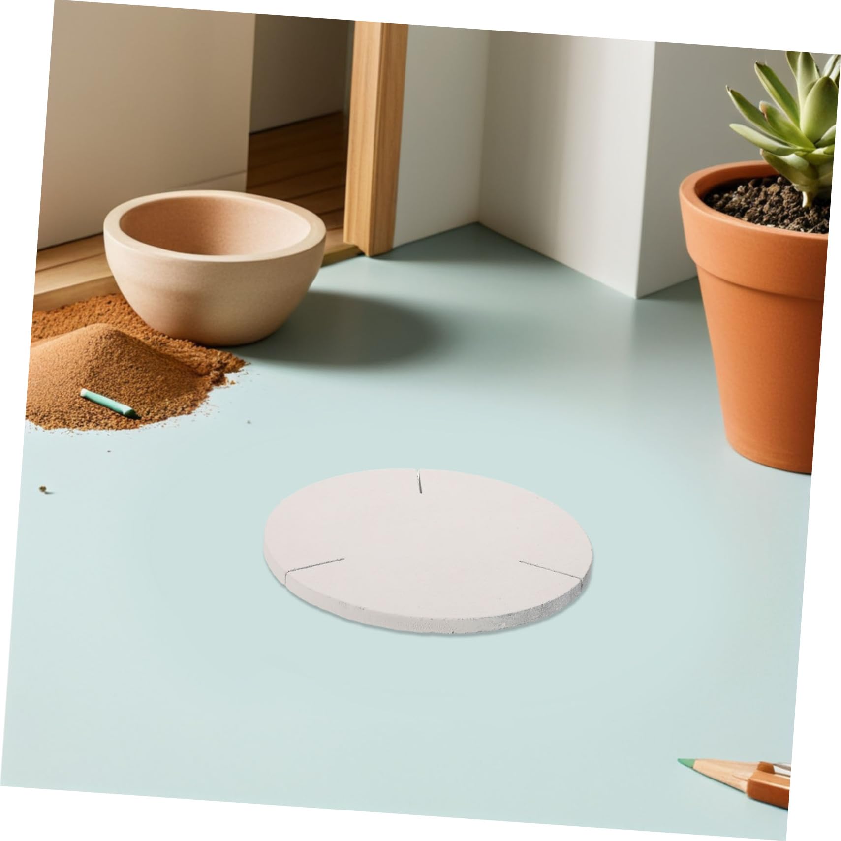 SHINEOFI Krzemowy Płyt z Pieca Ceramicznego Artykuły Ceramiczne Oporne Na Krzemowa Węgliek White