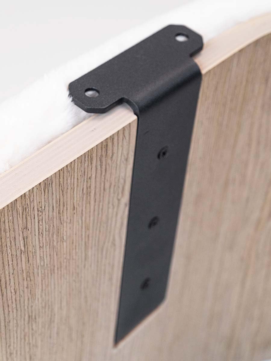 Petrebels Kletterwand, Wandliege Wave 70 cm, Kratzbaum Wand, Premium Qualität Wandkratzbaum, Katzenbett Wandmontage, Holz Farbe Eiche-Altgrau Look