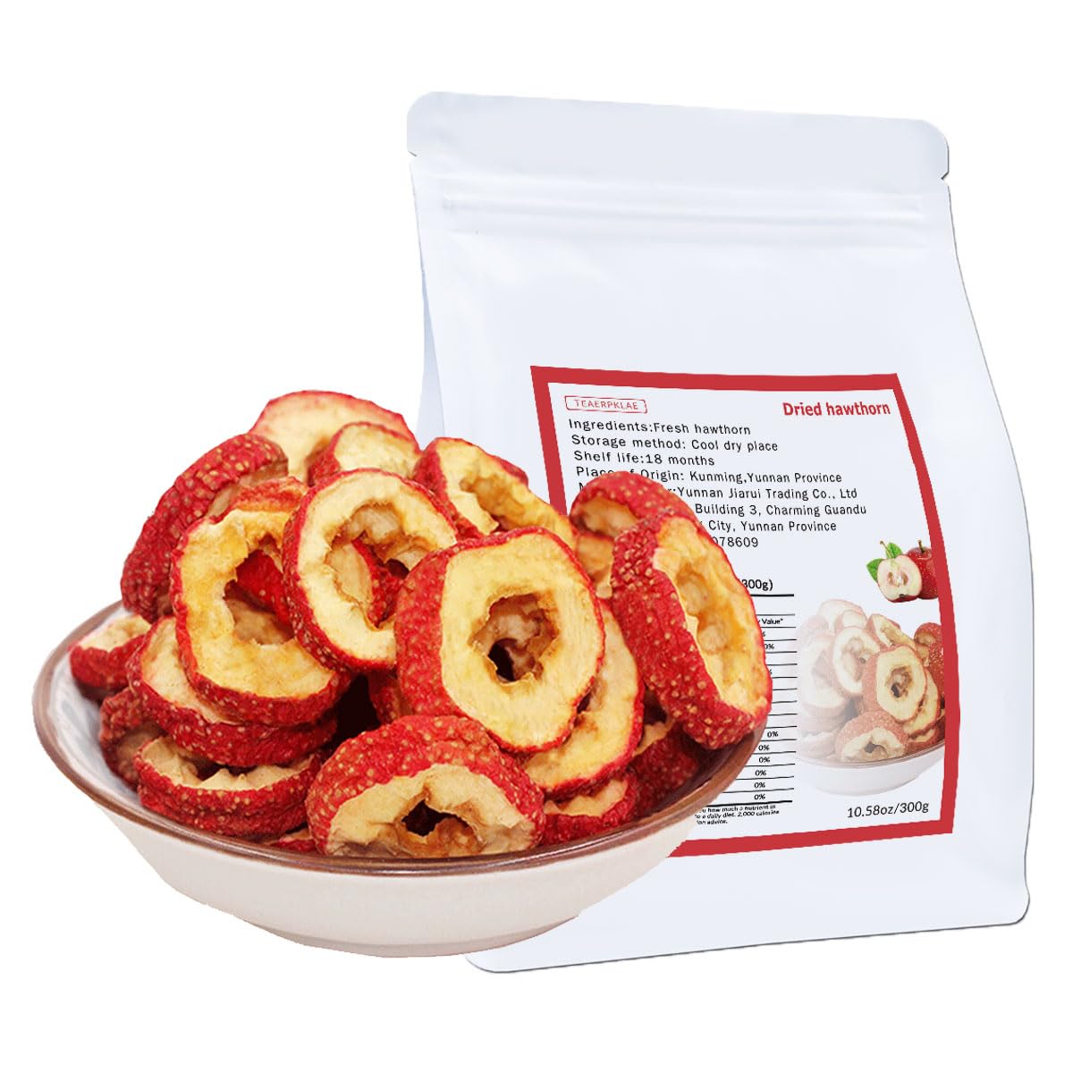 hawthorn slices Hawthorn slices 10.6oz/300g Hollow circle fresh hawthorn Making tea with