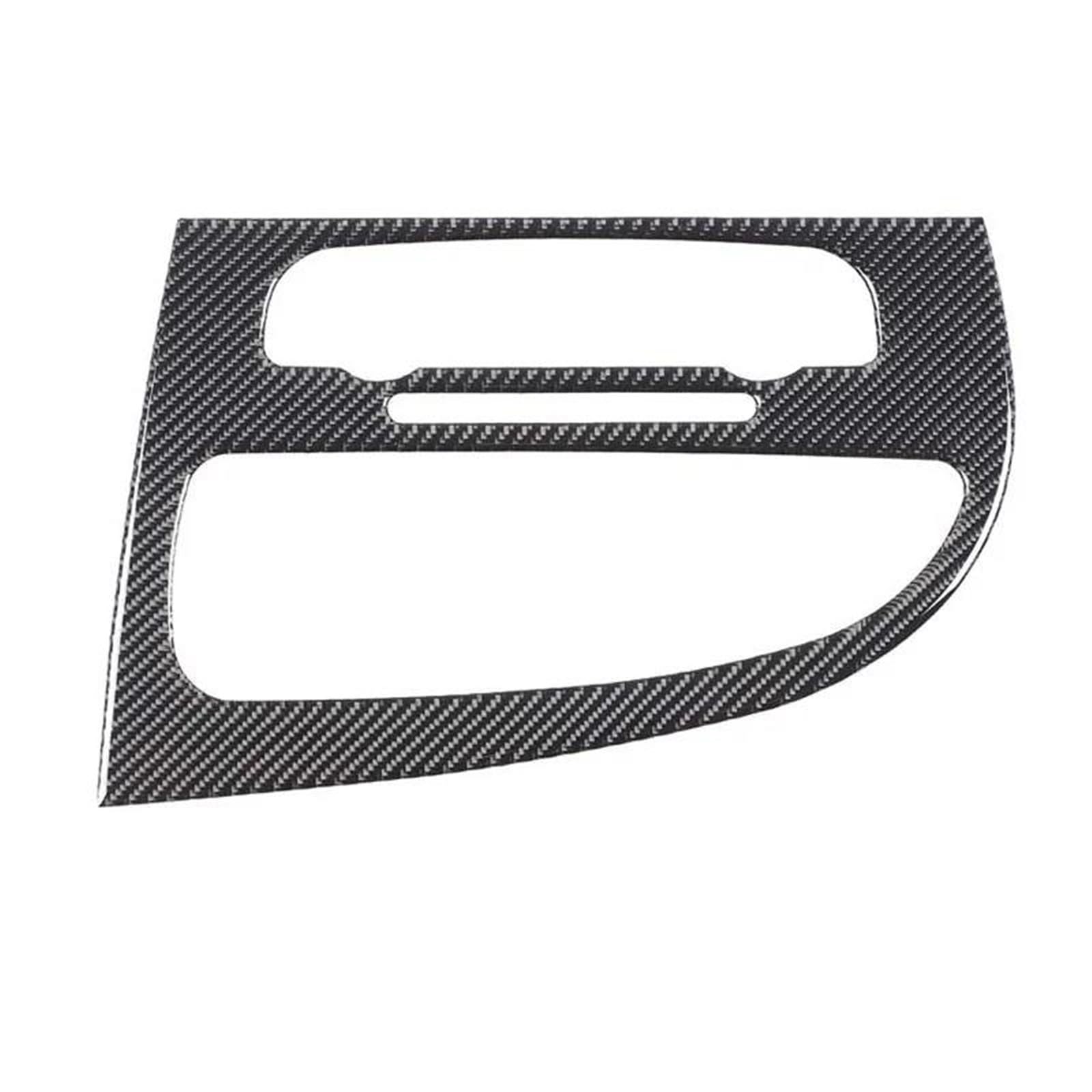 Per Seat Per Leon Mk2 1P 2008-2012 Adesivi Decorativi Per Bocchette D'aria Della Console Centrale In Fibra Di Carbonio Morbida(RHD Black)