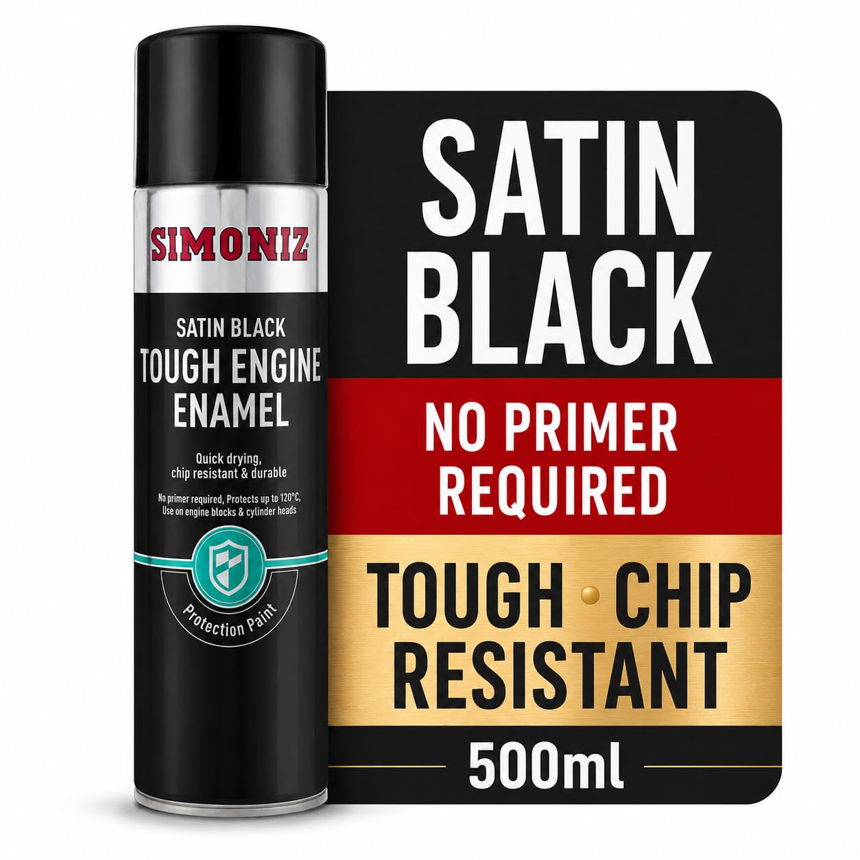 Simoniz Tough Black Satin - 500Ml - SIMVHT51D
