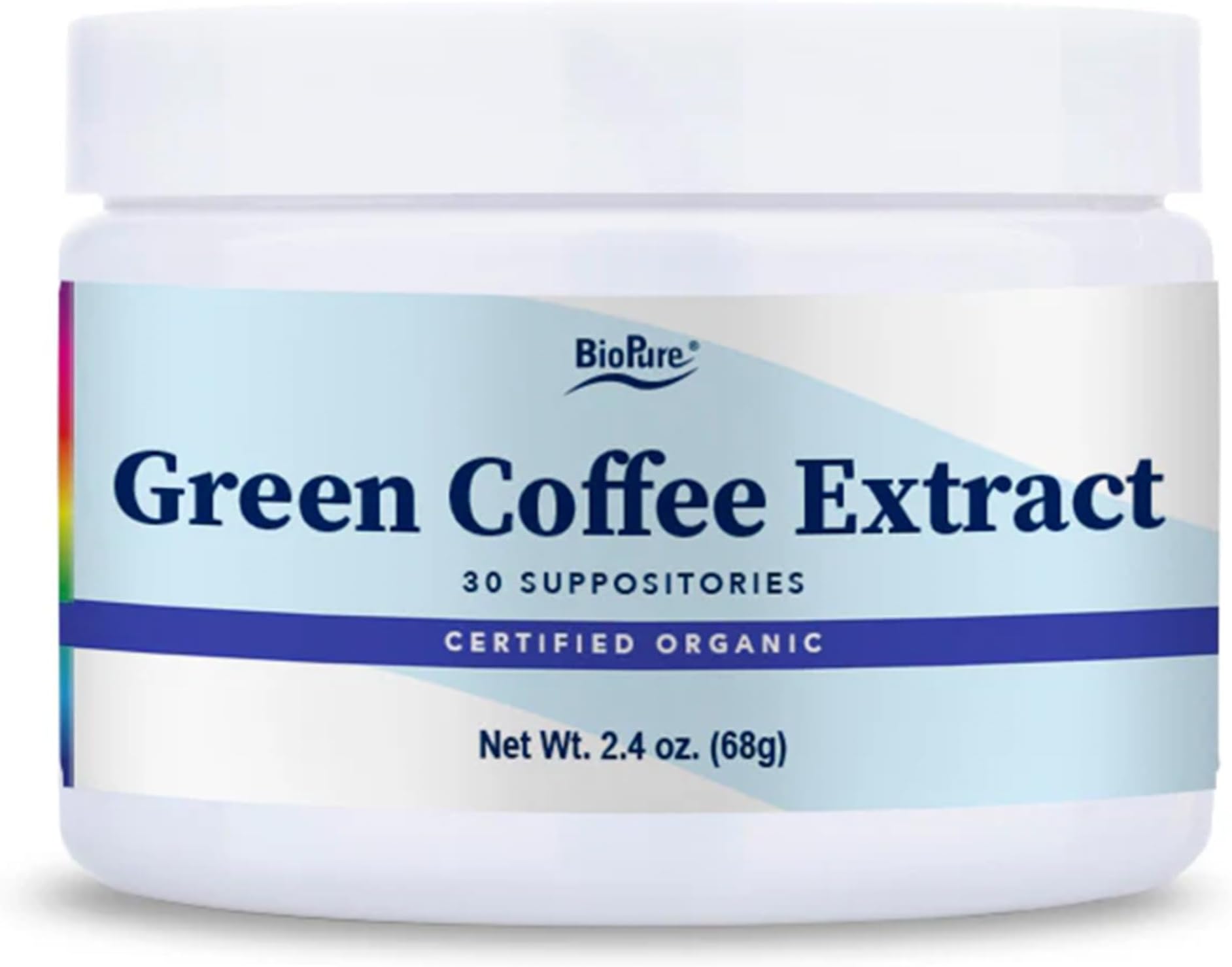 BioPure Green Coffee Extract – Organic Green Coffee Extract Suppositories with a Blend of Phenolic Compounds That Offer a Broad Range of Wellness Benefits – 30 Suppositories