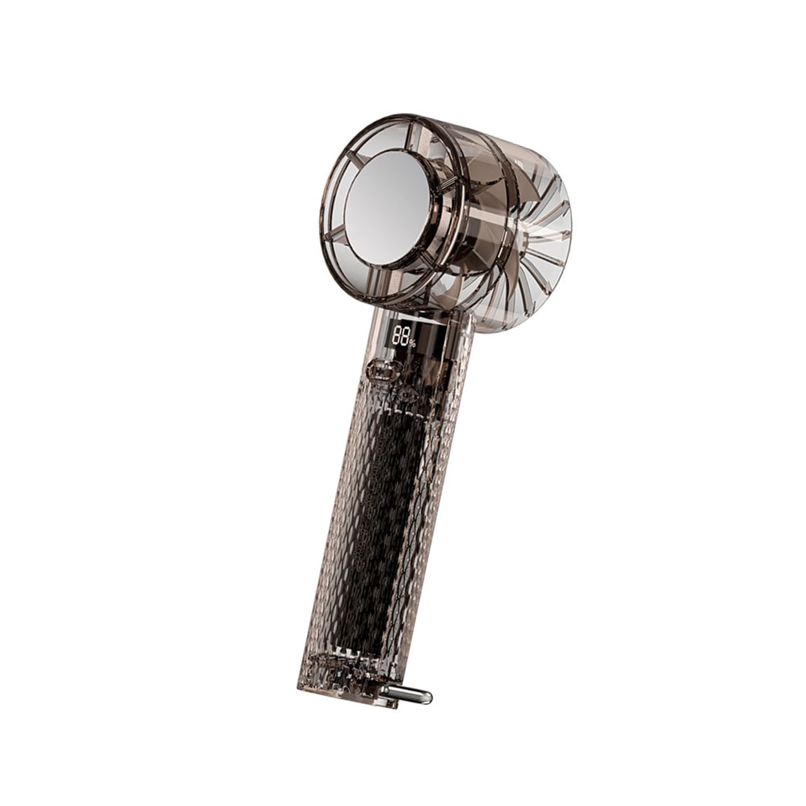 HZBB Compact Cooling Device Electric Fan 2000mAh Quiet Suitable Offices Commute Travel Friendly Pocket Fan