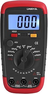 KIMISS Medidor de Capacitor Capacitor Digital Alimentado por Bateria 6013L Display LCD