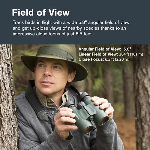 Miniatura 5 de Celestron - Prismáticos Nature DX 10x42  Ideales para Observación de Aves y Actividades al Aire Libre  Lentes Objetivas de 42mm  Campo de Visión de