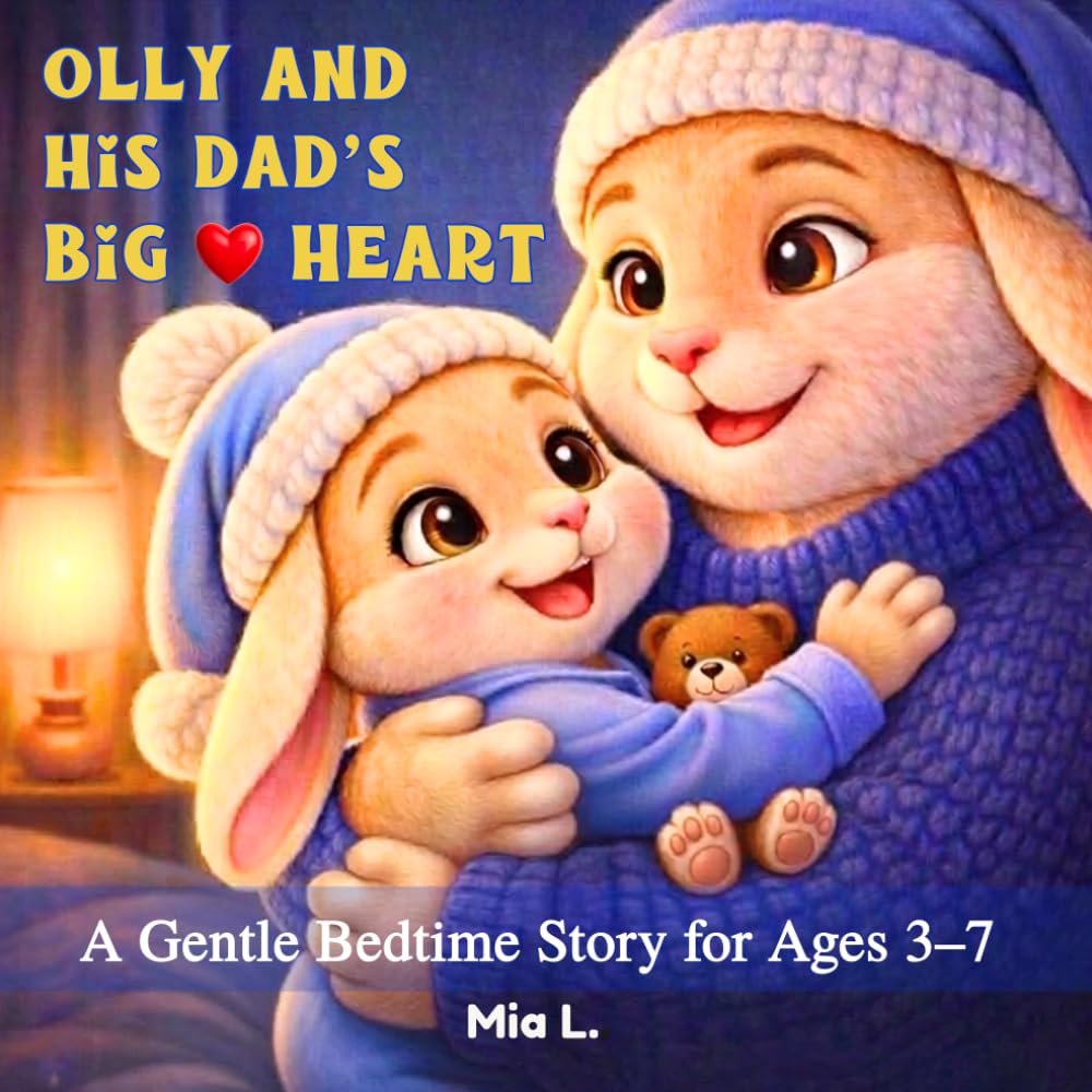 Olly And His Dad's Big Heart: Bedtime Story for Kids Ages 3–7 | A Sweet Bunny Goodnight Story About Love and Hugs